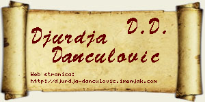 Đurđa Dančulović vizit kartica